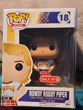 Funko Pop! WWE Rowdy Roddy Piper Vinyl Figure - Blonde, Red, White # 18
